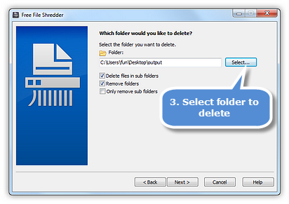 Choose File/Folder/Recycle Bin to Delete Choose File/Folder/Recycle Bin to Delete
