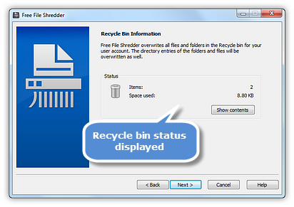 Choose File/Folder/Recycle Bin to Delete