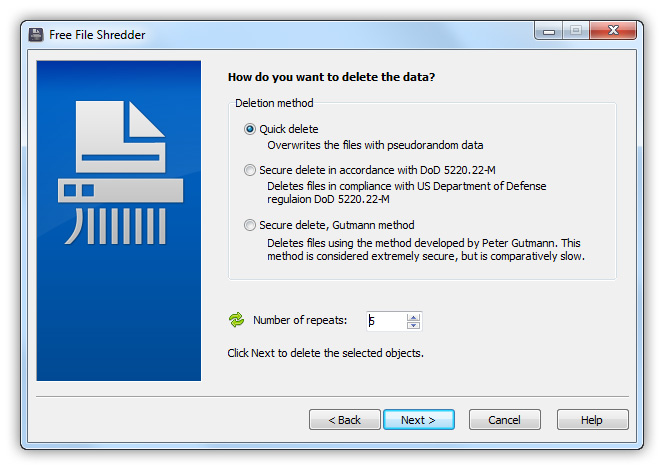 Free File Shredder 7.5.1 full